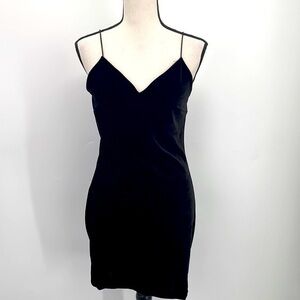 UEC Misty Rose little black mini dress knit fabric small